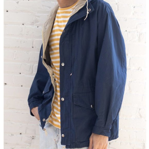Vintage Back to Basics Anorak Utility Jacket Hood Perfect for All Seasons - Picture 14 of 14